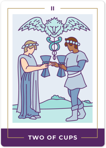 Two Of Cups Tarot Card Meanings | Biddy Tarot