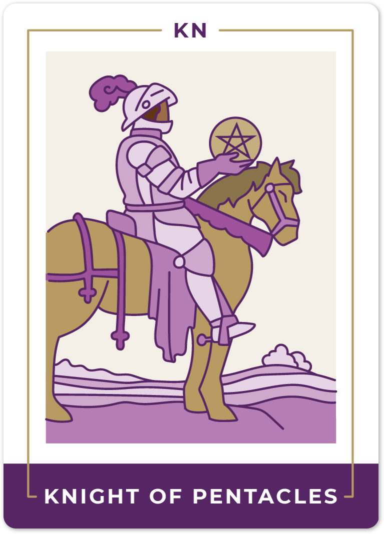 Knight of Pentacles Tarot Card Meanings | Biddy Tarot