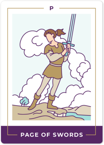 Page Of Swords Tarot Card Meanings | Biddy Tarot