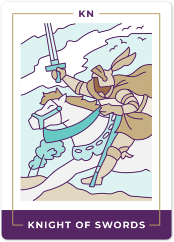 Knight of Swords Tarot Card Meanings tarot card meaning