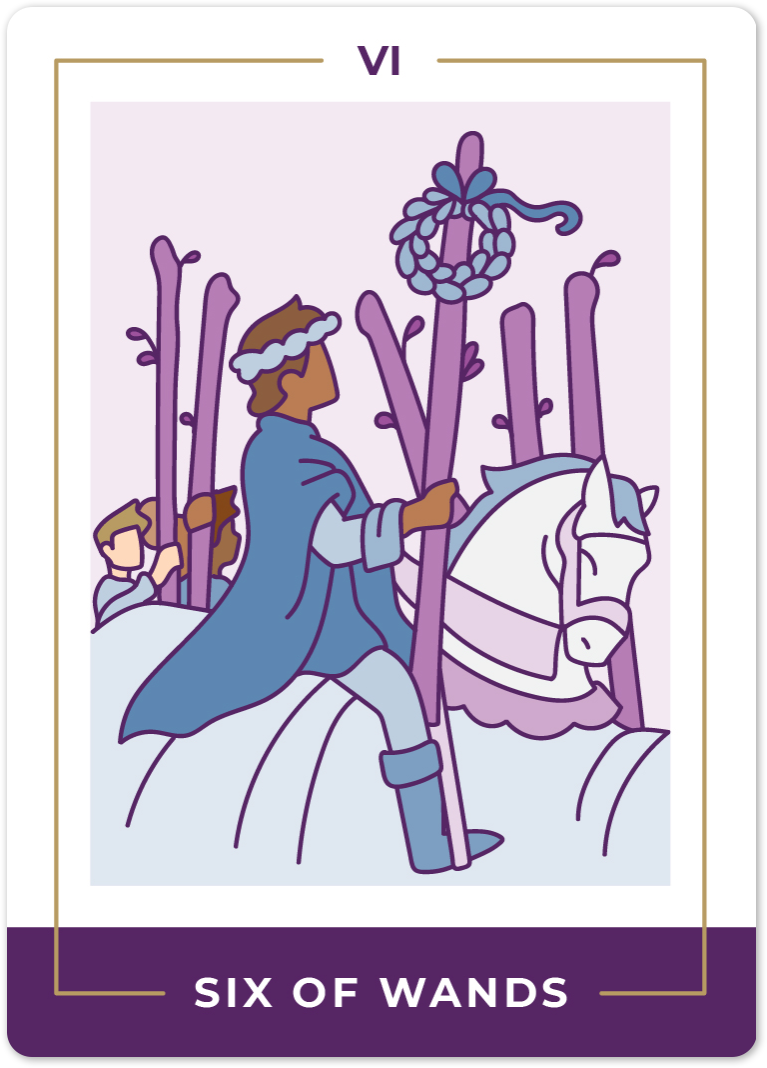 Six of Wands Tarot Card Meanings tarot card meaning