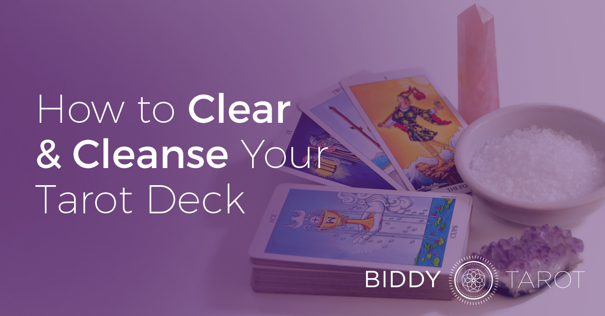 Clear cleanse tarot deck