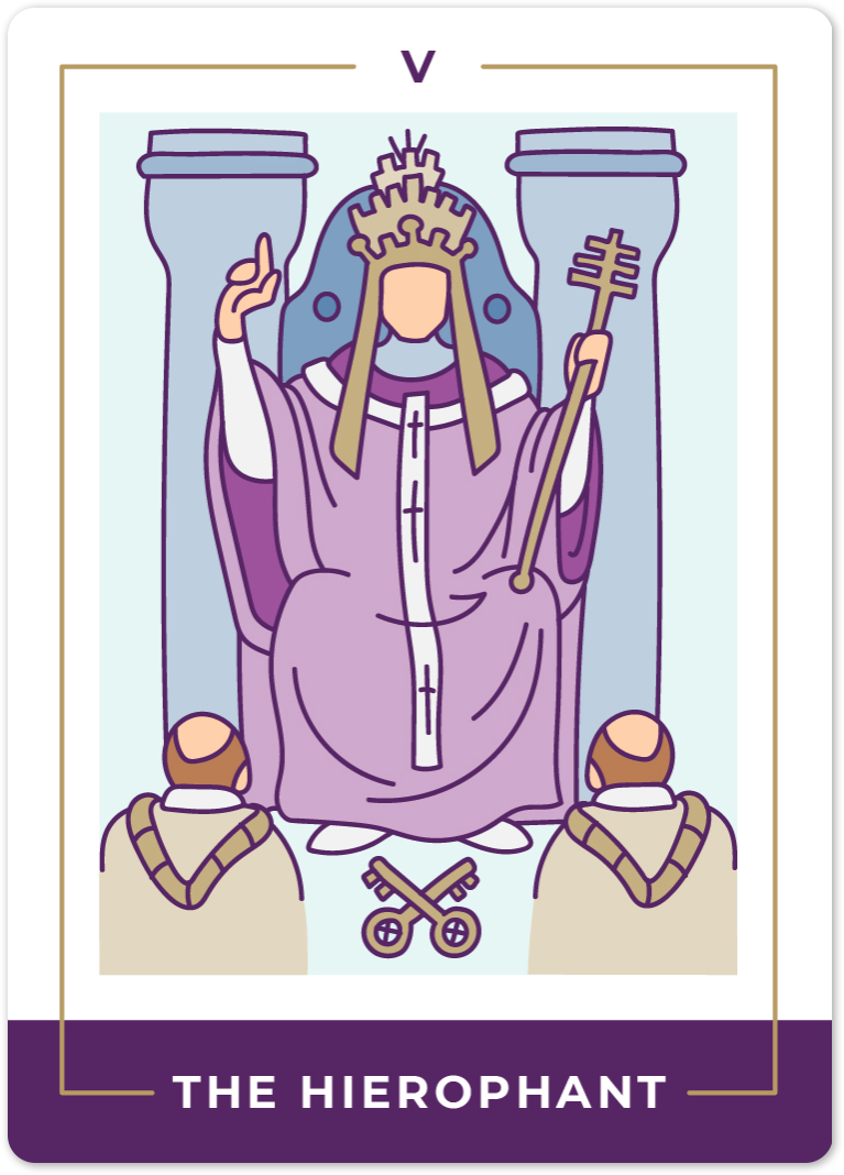 The Hierophant Tarot Card Meanings | Biddy Tarot