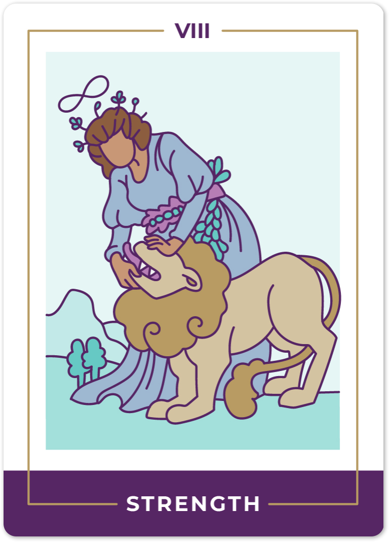 Strength Tarot Card Meanings tarot card meaning