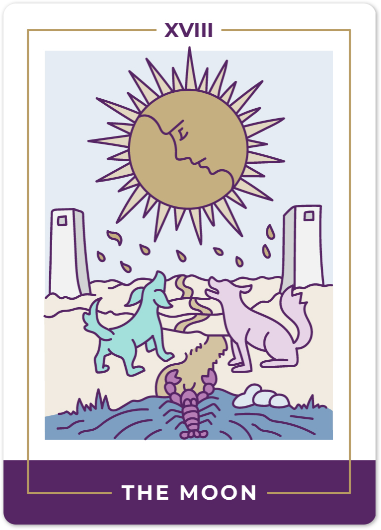 The Moon Tarot Card Meanings tarot card meaning
