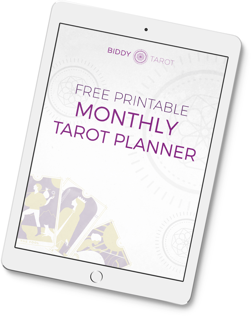 Free Monthly Tarot Planner - Biddy Tarot