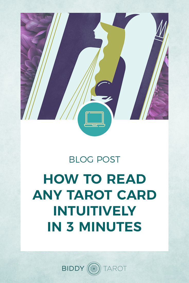 How to Read Any Tarot Card Intuitively in 3 Minutes or Less | High Priestess from the Everyday Tarot Deck | Biddy Tarot